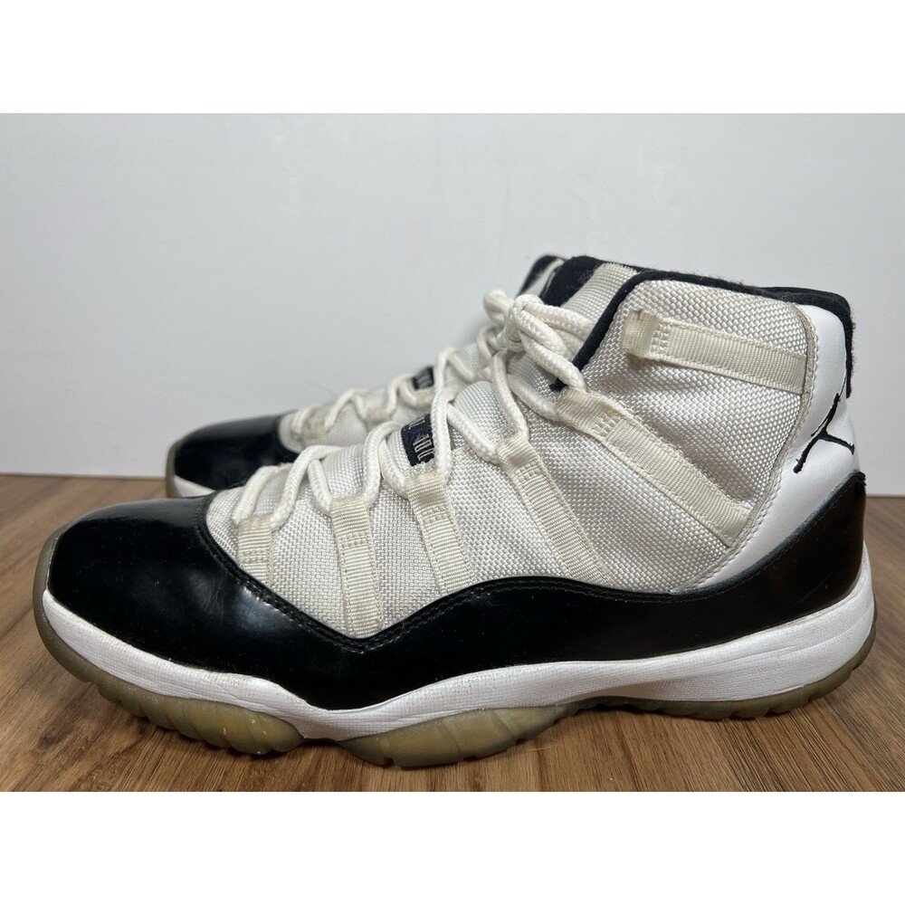 Jordan Air Jordan 11 Retro Concord 2023 White Black High Top Sneaker 378037-107